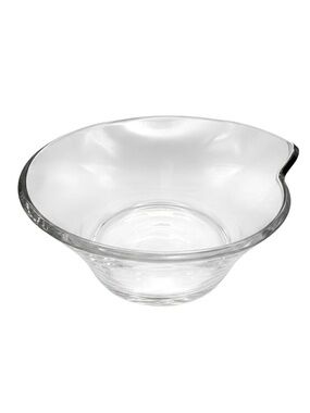 Villeroy Boch Wave Salad Bowl 7” Clear Crystal Contemporary Minimalist Dining